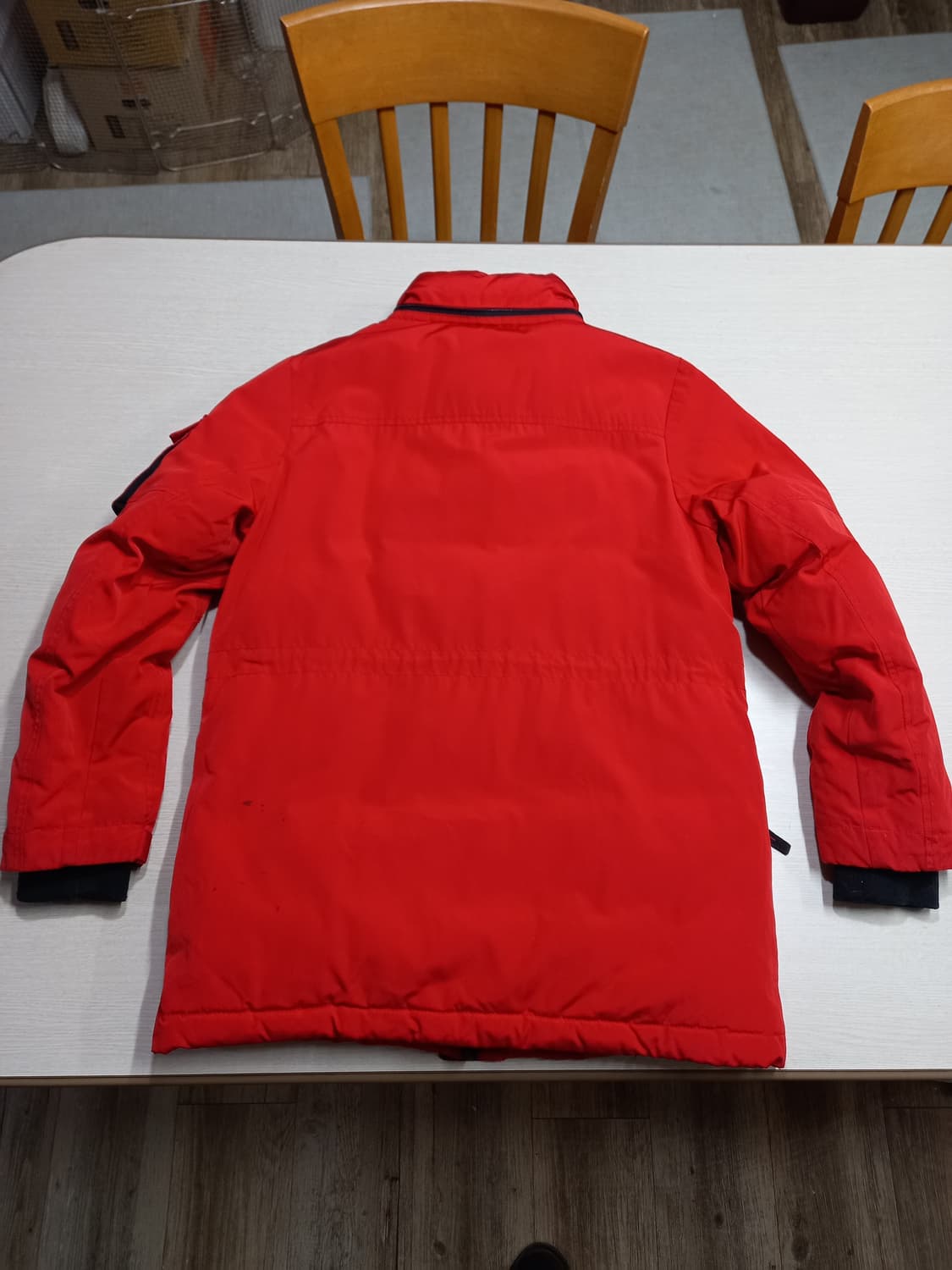 M90 EVISU 덕다운 하프패딩 레드 M-988 상품이미지2