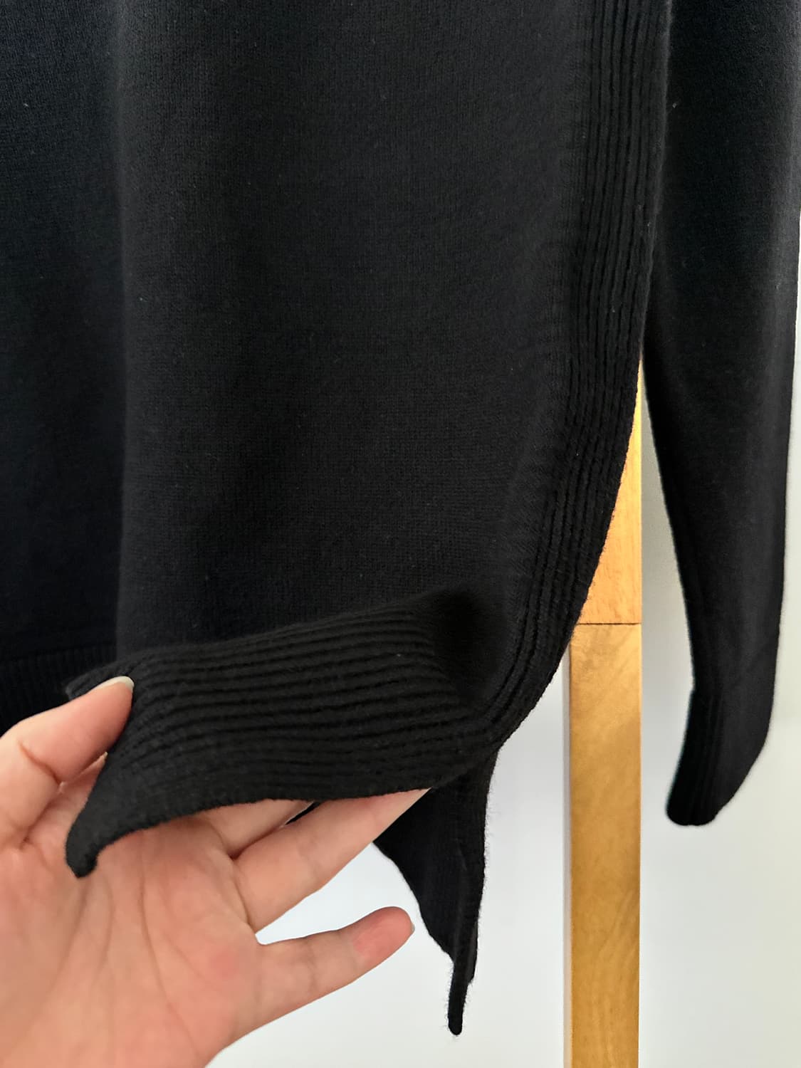 시스템 블랙 패치 울 니트(사이즈 95) 상품이미지7