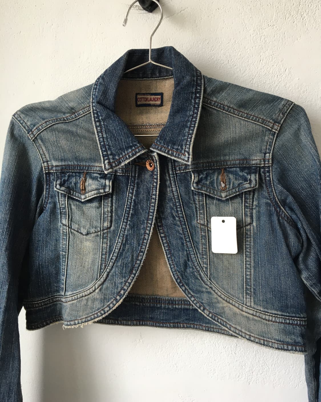 Denim bolero jacket 상품이미지4
