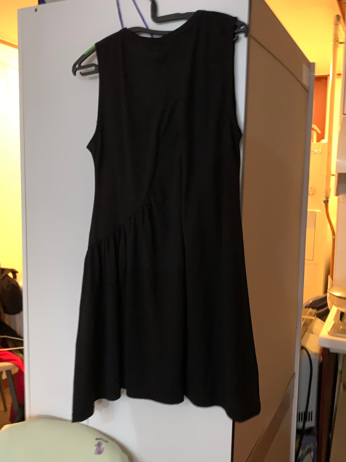 사선 단추 미니 원피스 상품이미지2