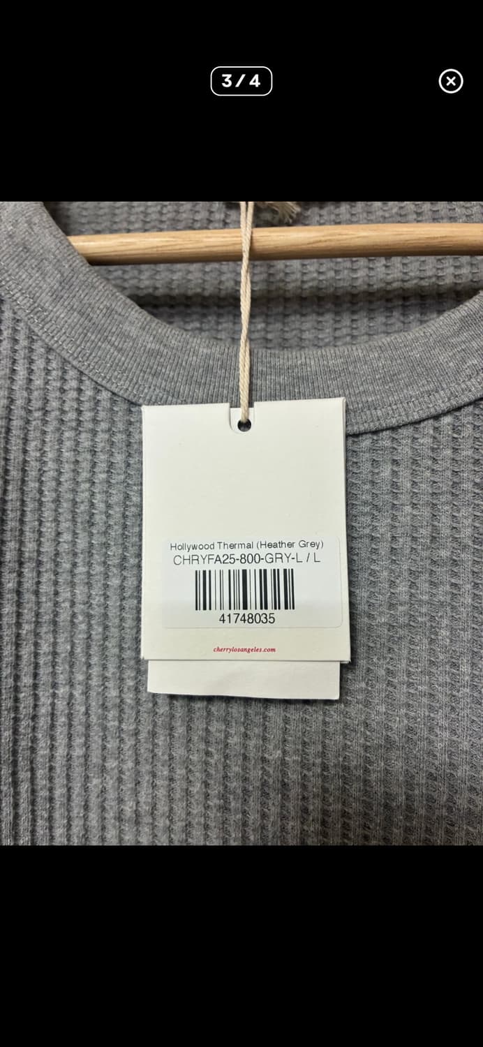 Cherry LA 할리우드 써멀티셔츠 그레이  상품이미지3