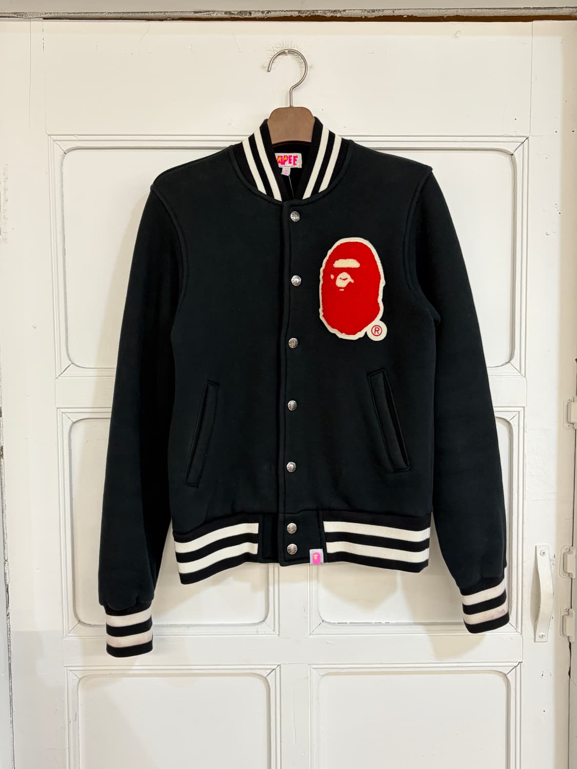 딱붙핏!!))) 베이프 바시티 자켓 상품이미지4