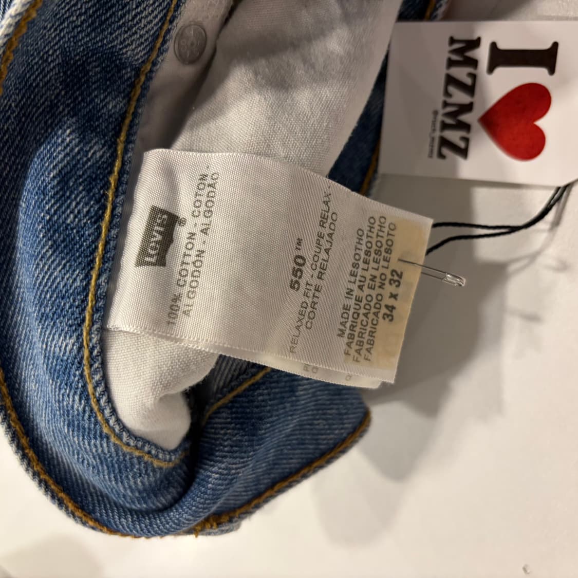 [34x32] 리바이스 550 빈티지 데님 청바지 팬츠 D463 상품이미지7