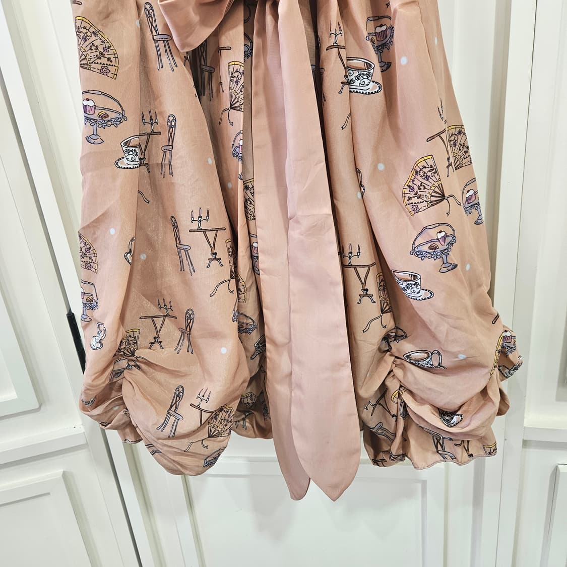 티타임 프린트 벌룬 원피스 상품이미지4