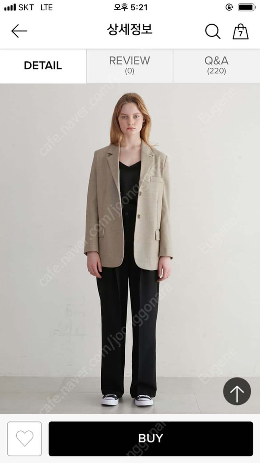 마론 에디션 베이지 자켓 상품이미지2