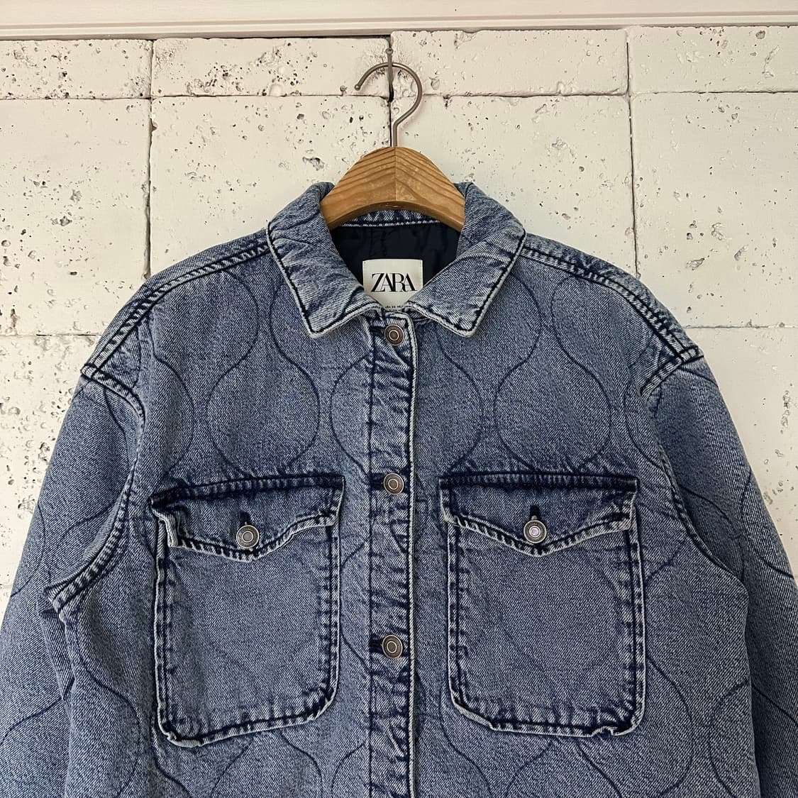 M 자라 누빔 셔츠 자켓 상품이미지2