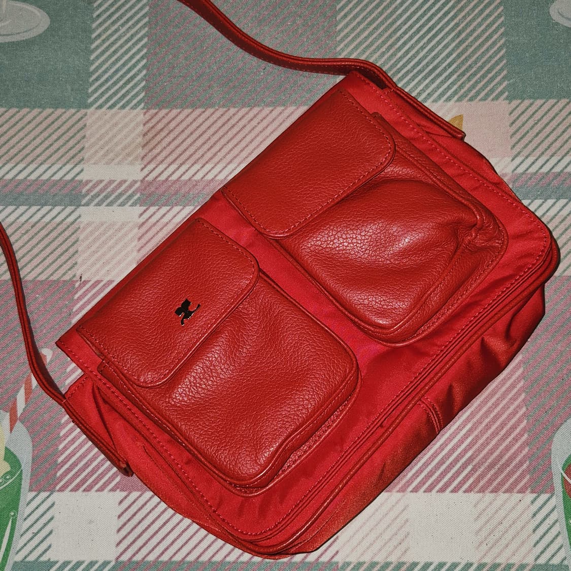 90s 꾸레쥬 레더 포켓 벨트 카메라백 상품이미지10