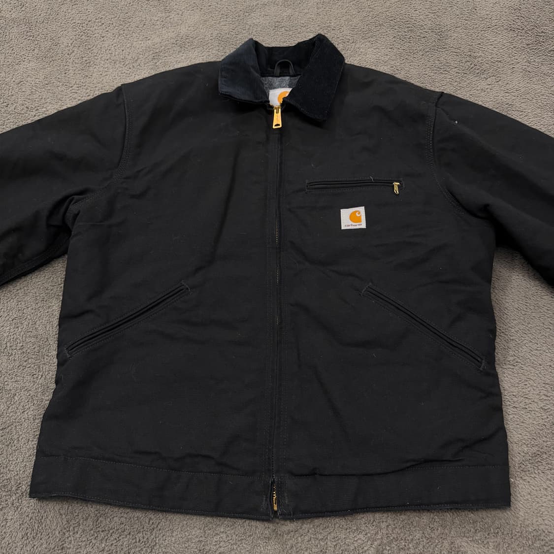 [ 정품/M ] 칼하트 j001 blk 덕 디트로이트 자켓 상품이미지3