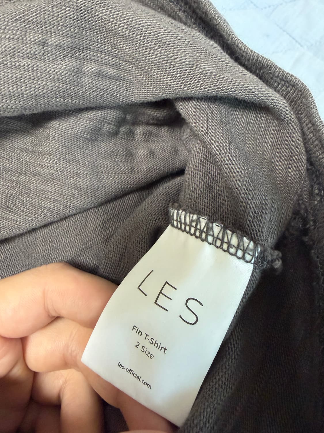 Les Fin-shirt chacoal 2사이즈 상품이미지2