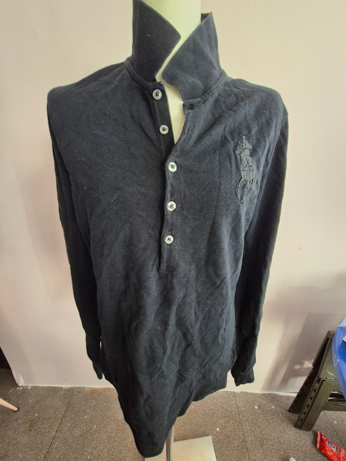 폴로 랄프로렌 블랙 헨리넥 상품이미지1