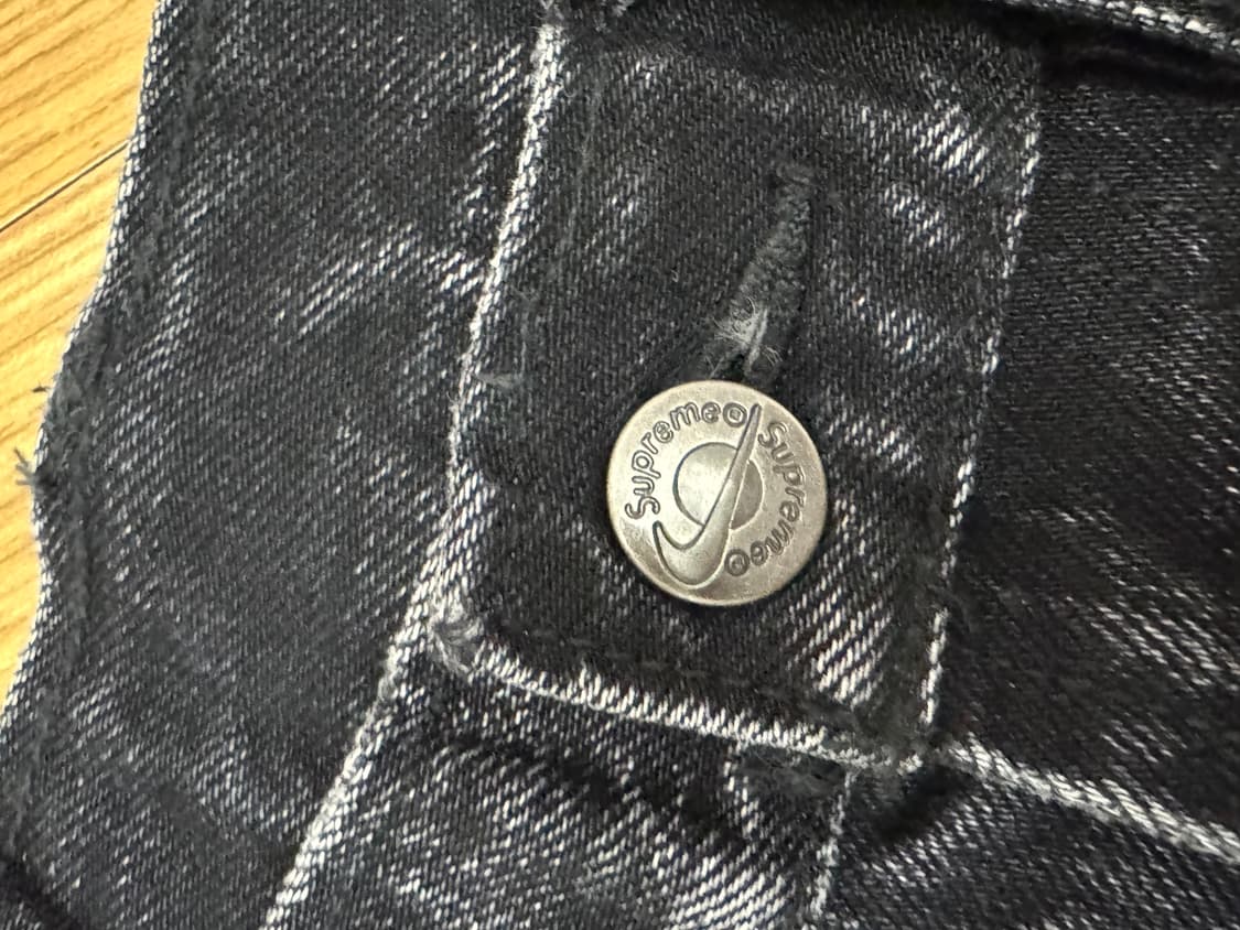 나이키 슈프림 데님 쇼츠 블랙 34사이즈 상품이미지5