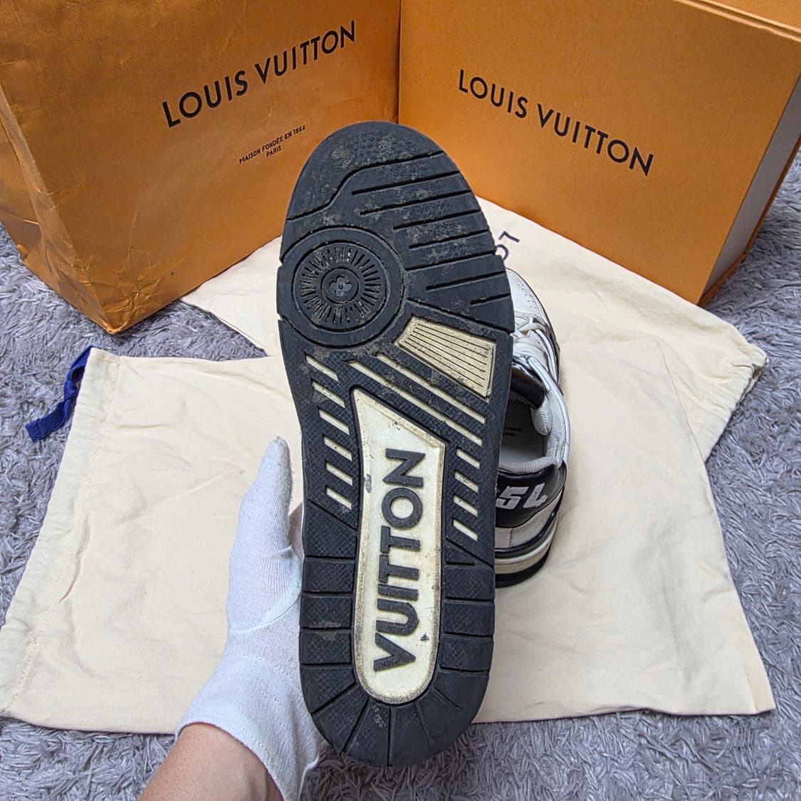 {클로젯}[6.5]루이비통 LV 트레이너 #54 스니커즈 블랙 상품이미지9