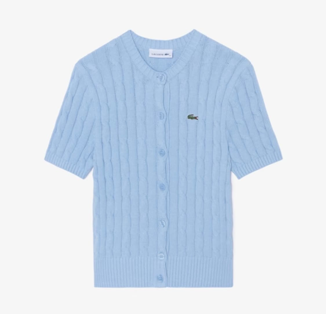 라코스테 반팔 꽈베기 가디건 상품이미지1