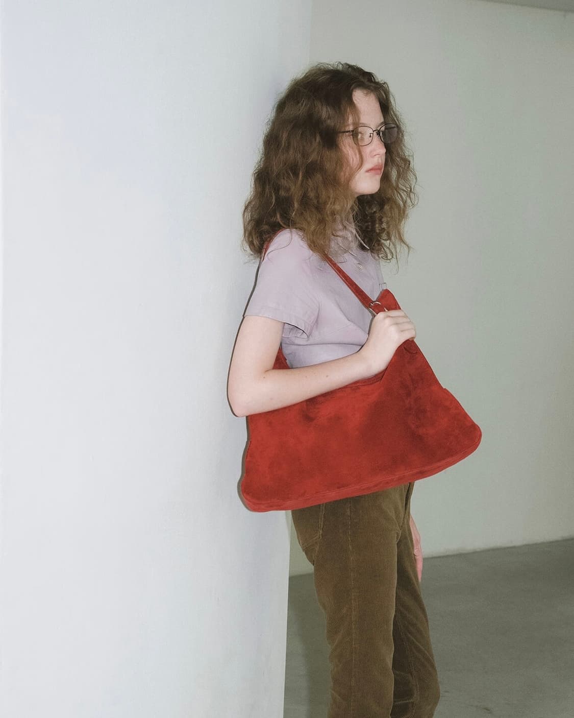 스무드무드 에트나 와이드백_ 레드 스웨이드 상품이미지2