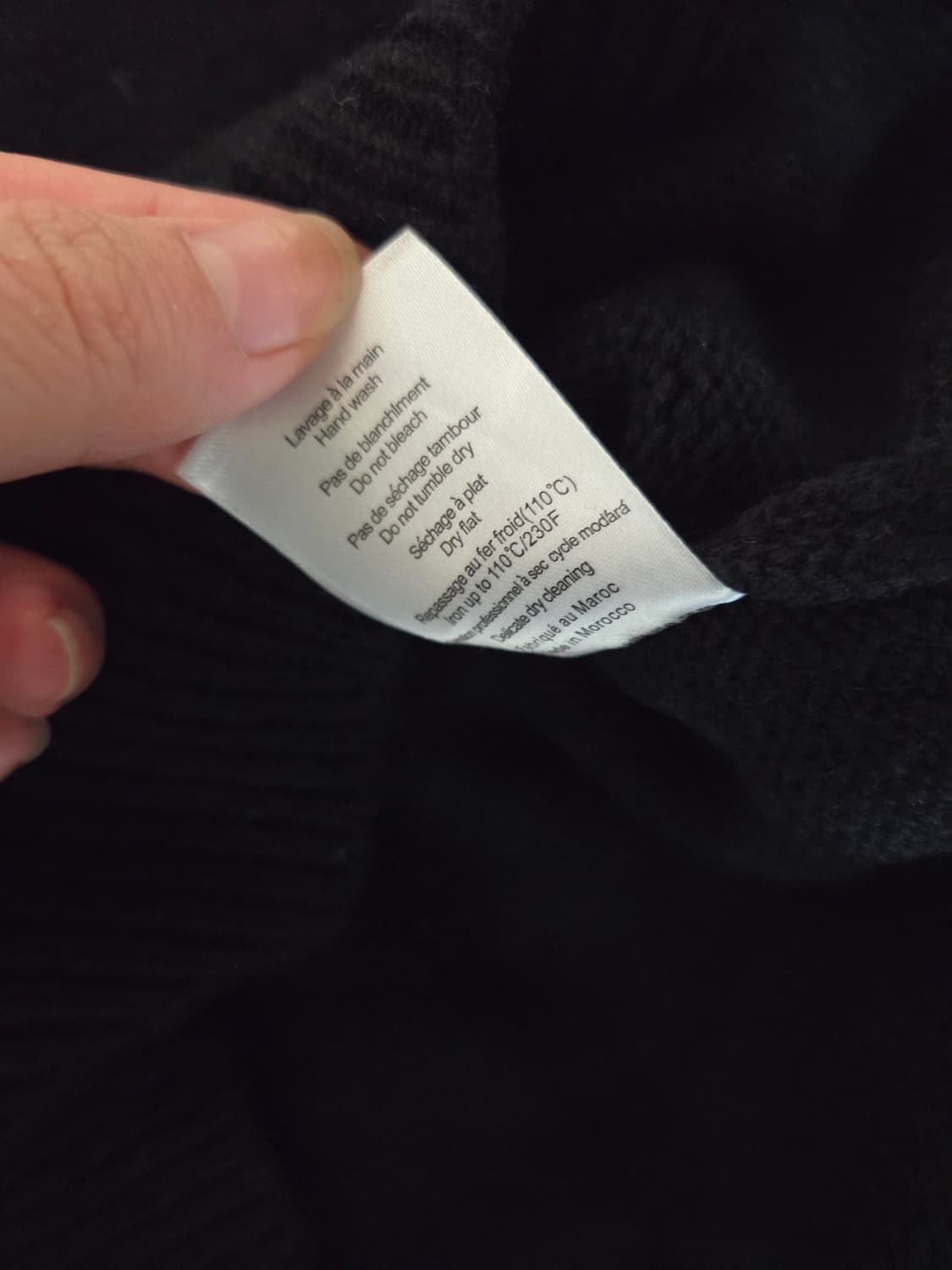 메종키츠네 빅폭스헤드 블랙 니트 S 상품이미지4