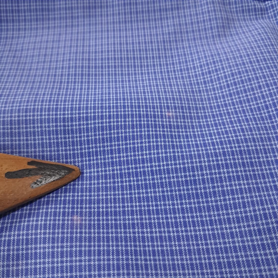 CK225 2XL 폴로 90s 블루 핀체크 셔츠 남방 상품이미지5