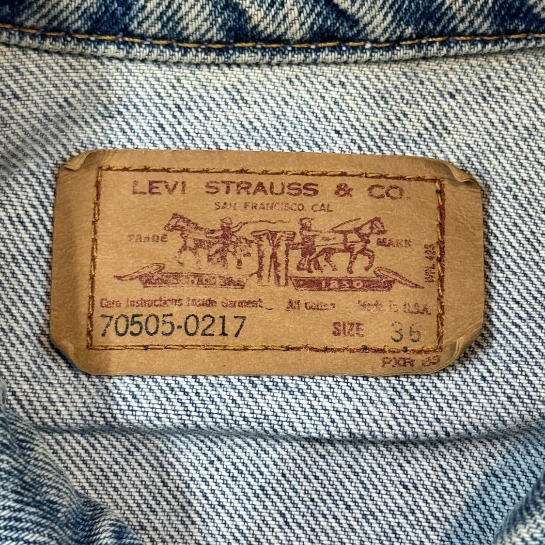 M) 리바이스 90s USA 청 데님 트러커 자켓 상품이미지7
