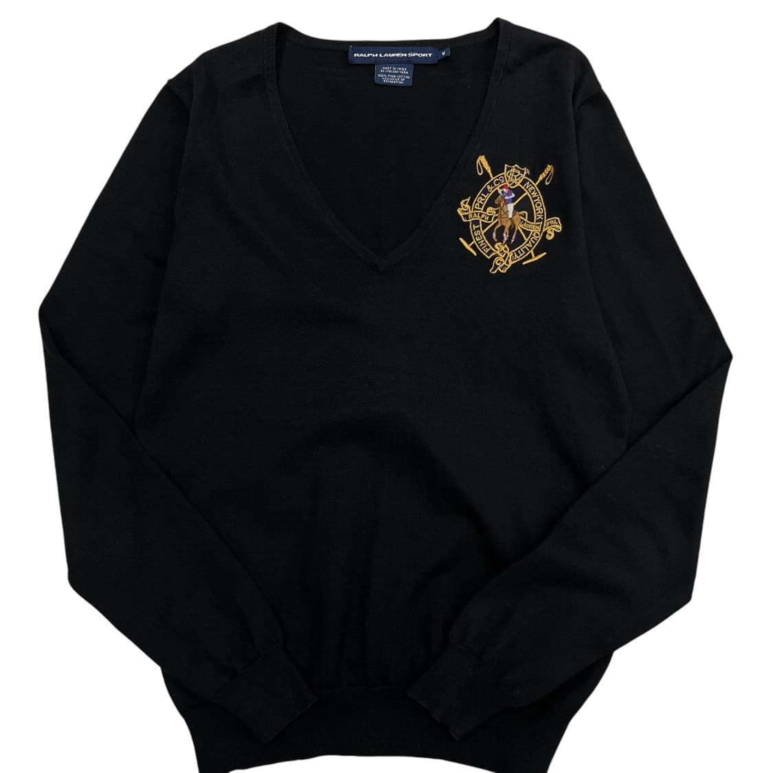 폴로 랄프로렌 치프키프 옥스포드 블랙 브이 니트 M 상품이미지2