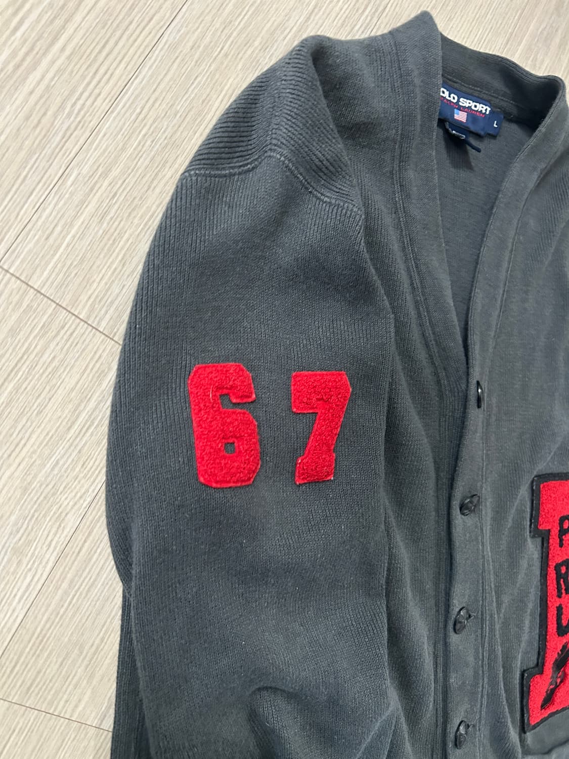 폴로 P패치 가디건 상품이미지3