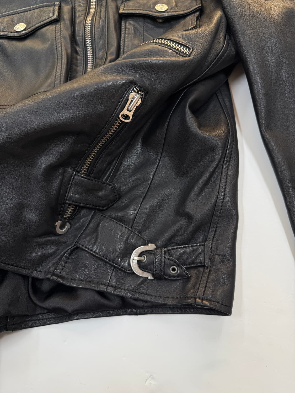 TRUE RELIGION 빈티지 레더 자켓 상품이미지3