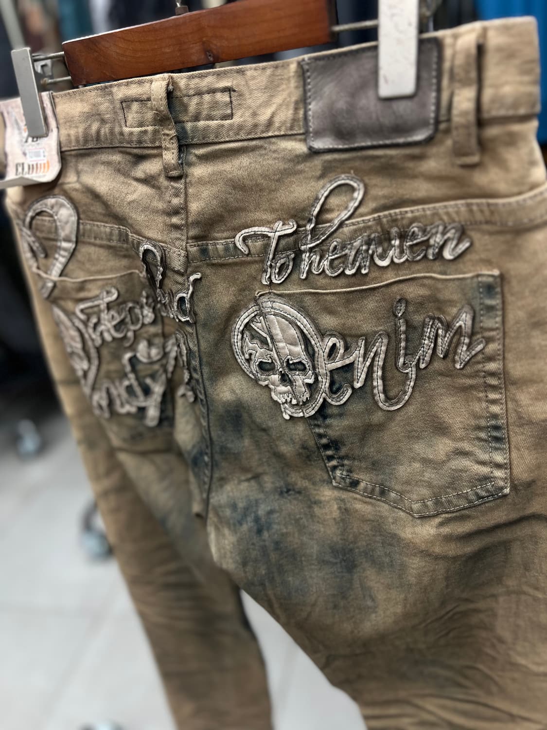 화이트스컬 더티워싱 pant (34) 상품이미지10