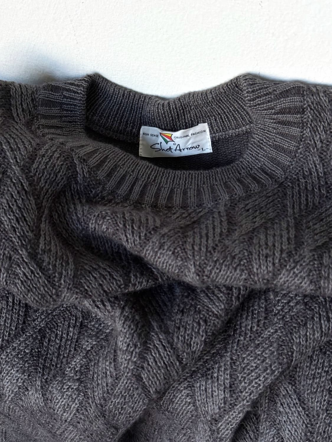 Design pattern wool blend knit P/O 상품이미지1