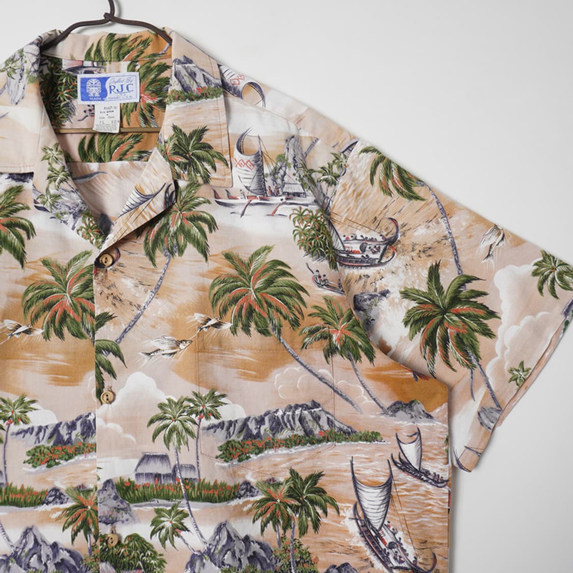 RJC (Hawaiian, USA Made) 하와이안 셔츠 XL 상품이미지4
