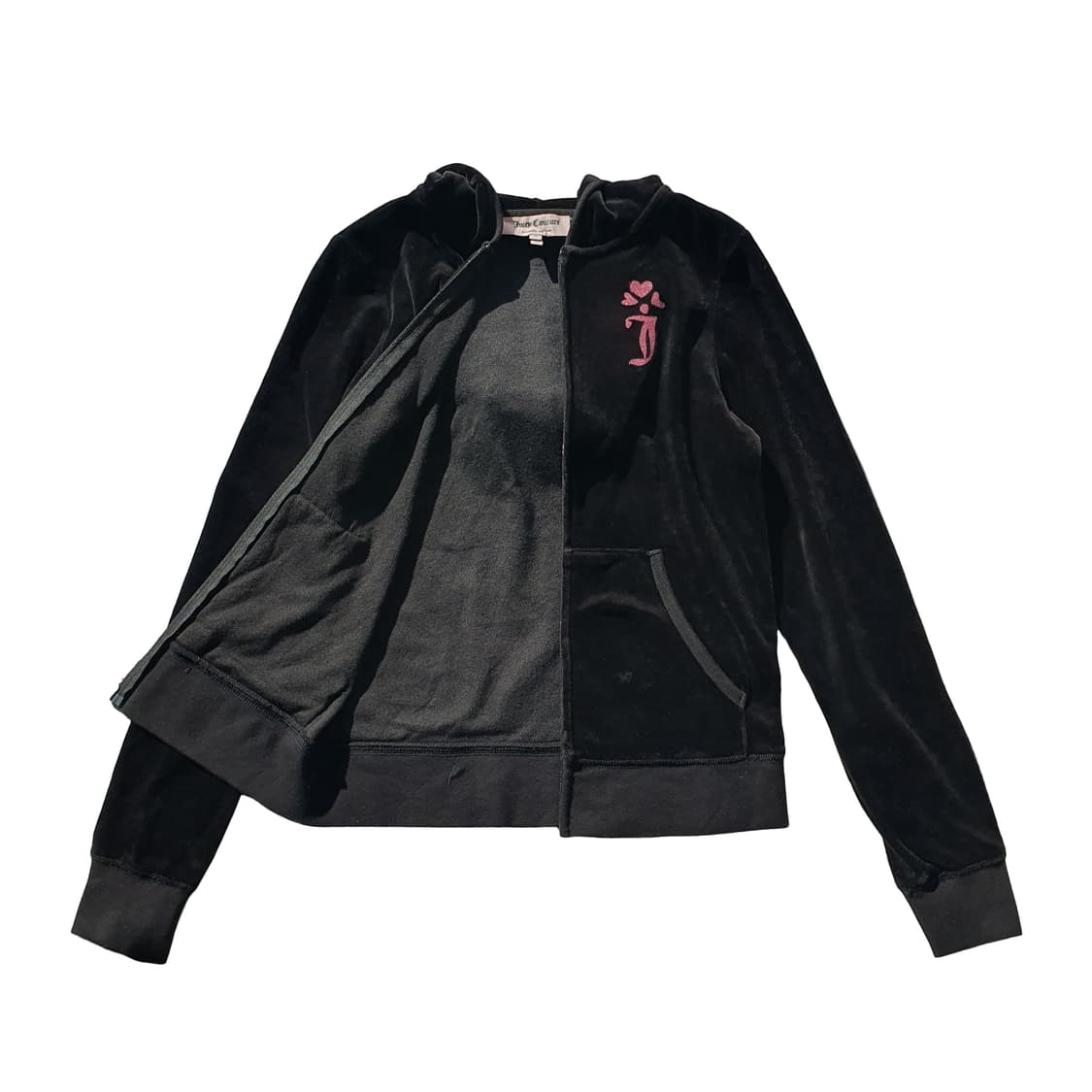 쥬시꾸뛰르(Juicy Couture) 펄 프린팅 벨벳 후드집업(m) 상품이미지3