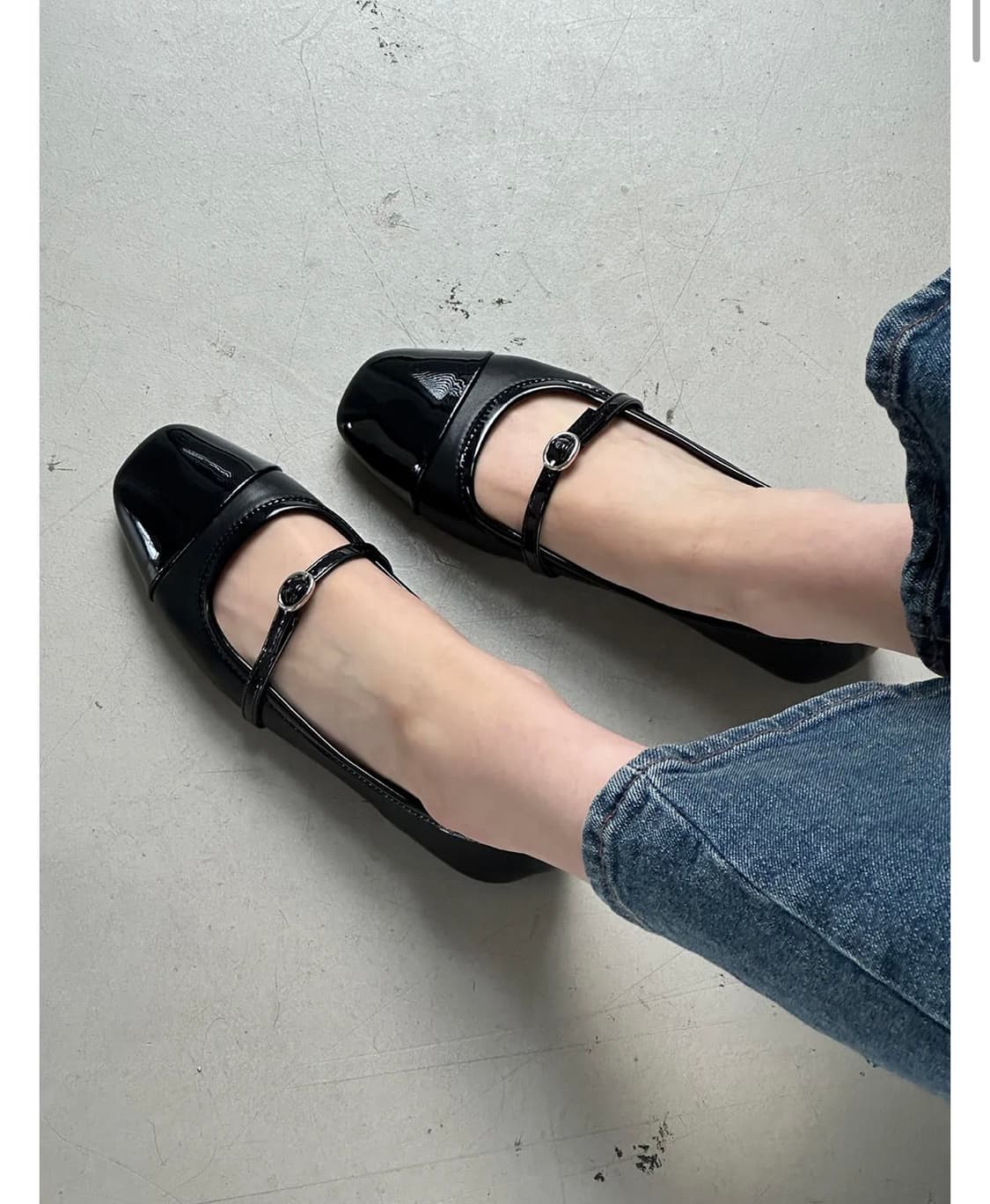 블랙 메리제인 플랫슈즈 상품이미지2