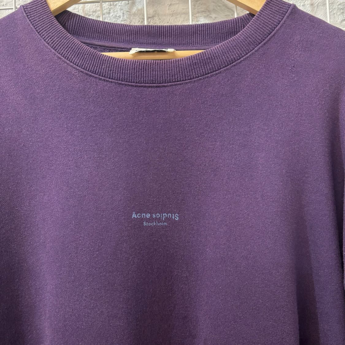아크네 스튜디오 스톡홀름 퍼플 스웻셔츠 M 상품이미지5