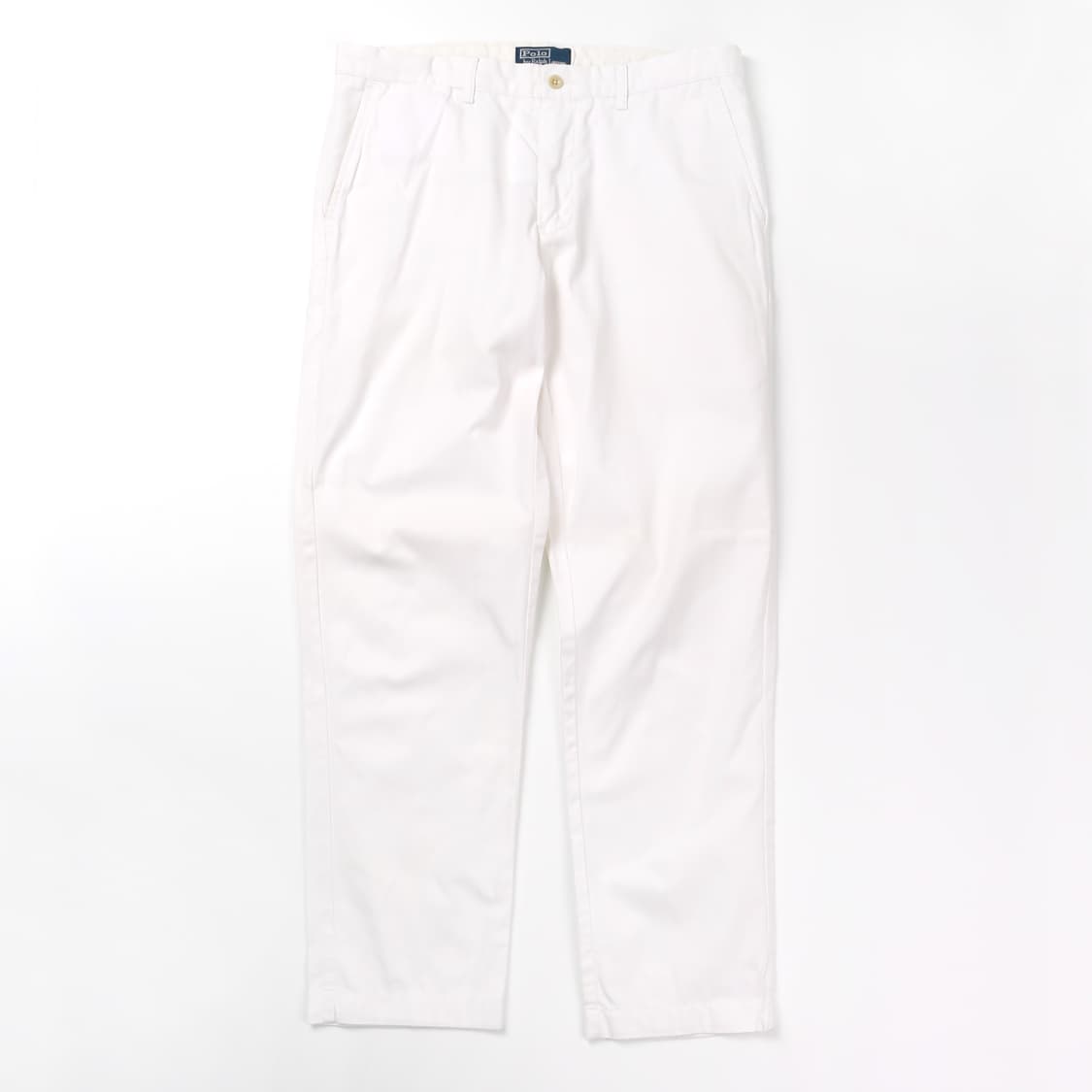 폴로 화이트 스트레이트 코튼 팬츠   상품이미지2