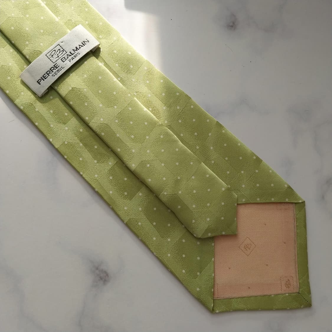 발망 실크 미니 도트 지오메트릭 넥타이 9.8cm A+~A등급 K1601 상품이미지9