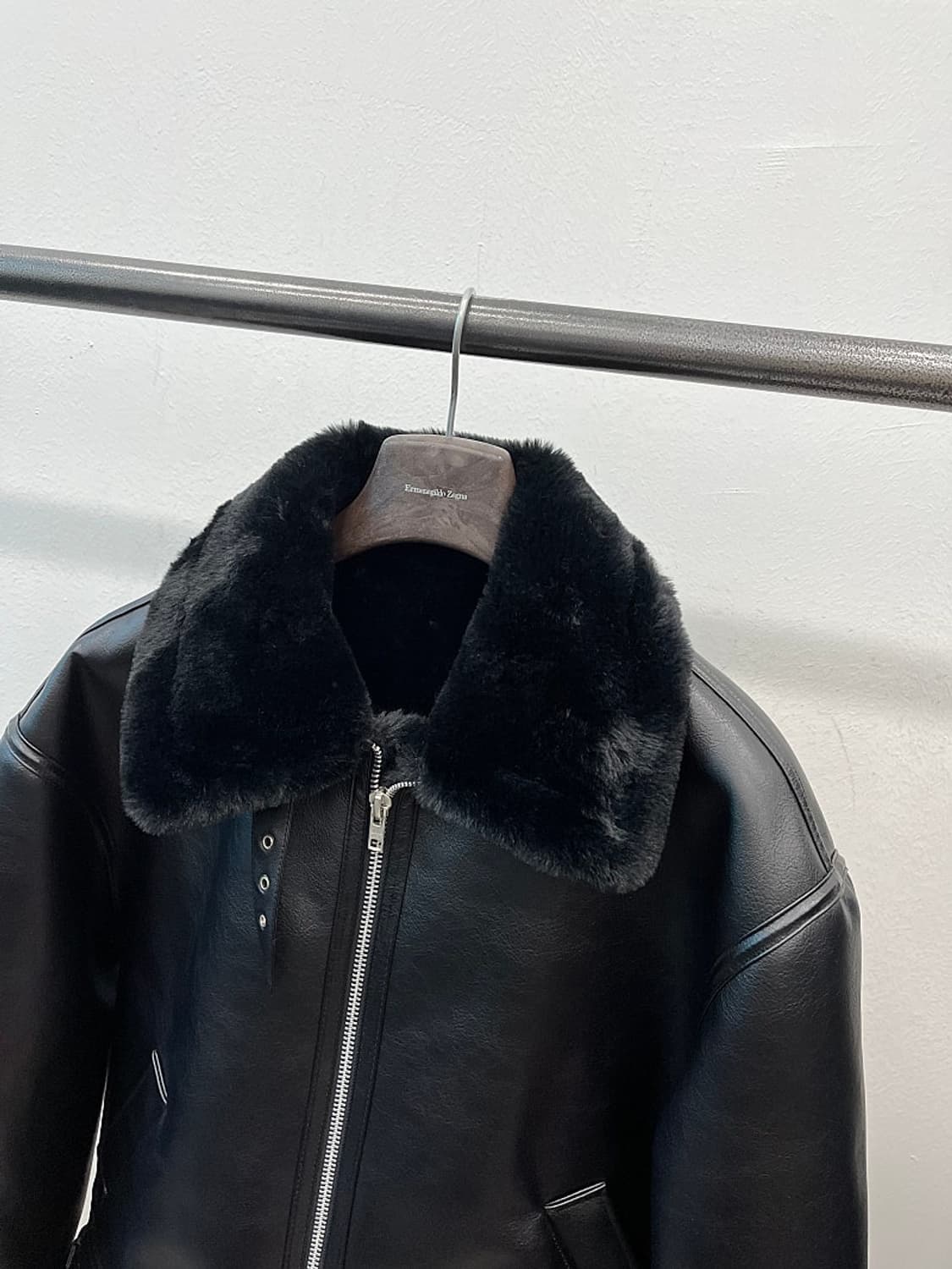 105) 론트 비건레더 무스탕  상품이미지4