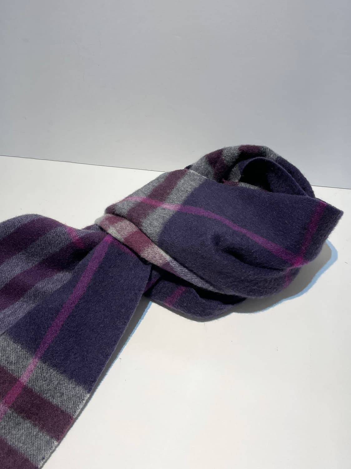 버버리 자이언트 체크 스코틀랜드 100% 캐시미어 목도리 A1532 상품이미지3