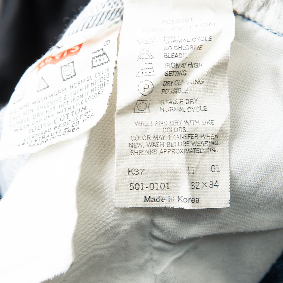 [30] 00s 리바이스 코리아 메이드 501 데님팬츠 MB-1303  상품이미지9