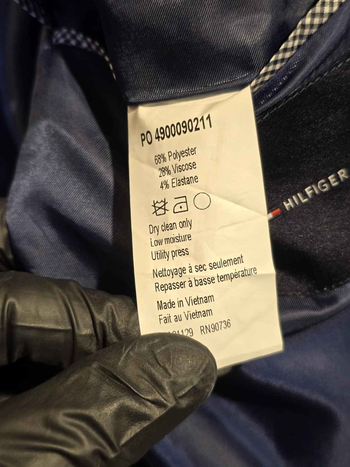 TOMMY HILFIGER 투버튼 네이비 블레이저 자켓 상품이미지6