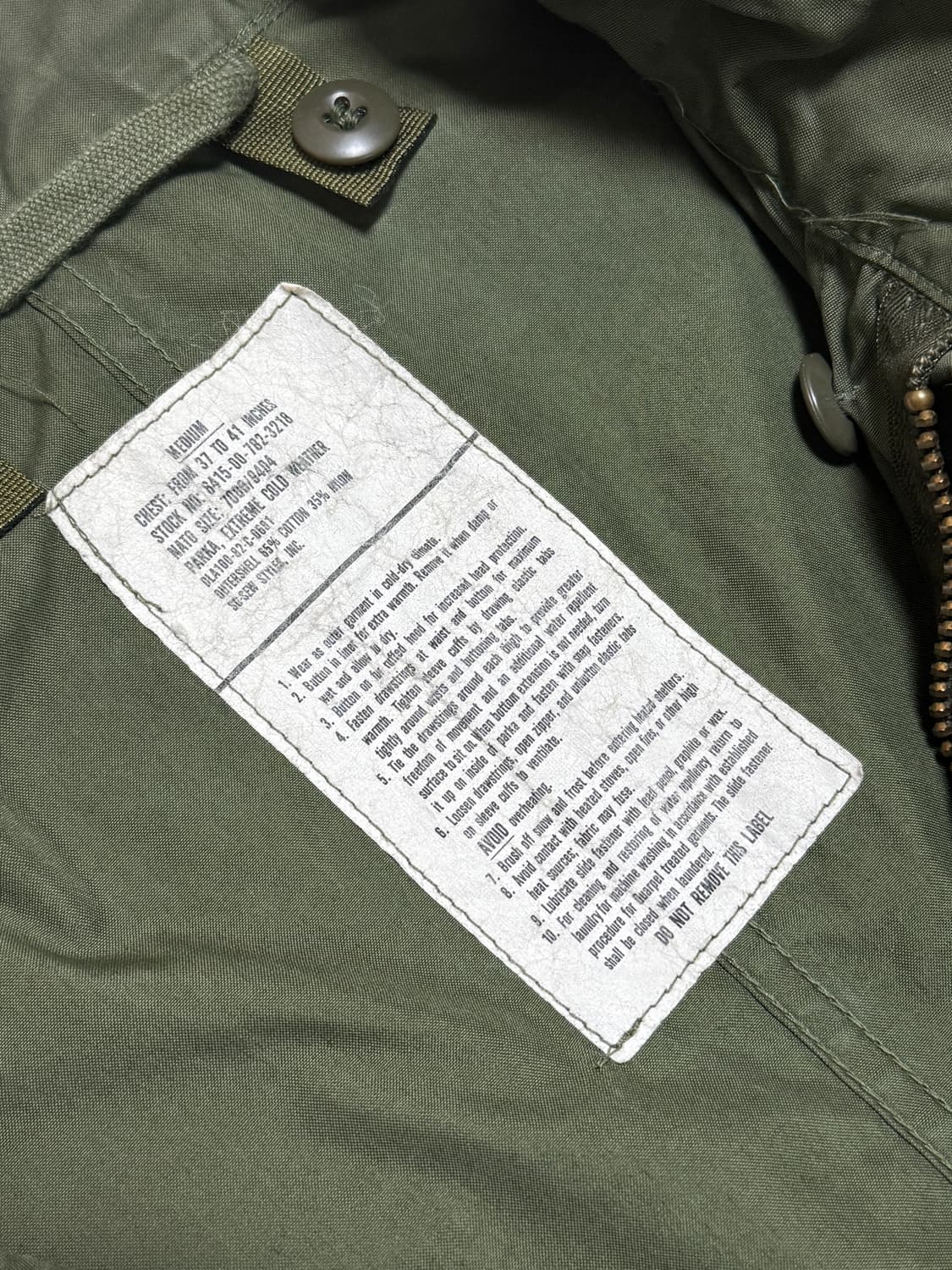 80s M65 피쉬테일 파카 미디움 상품이미지2