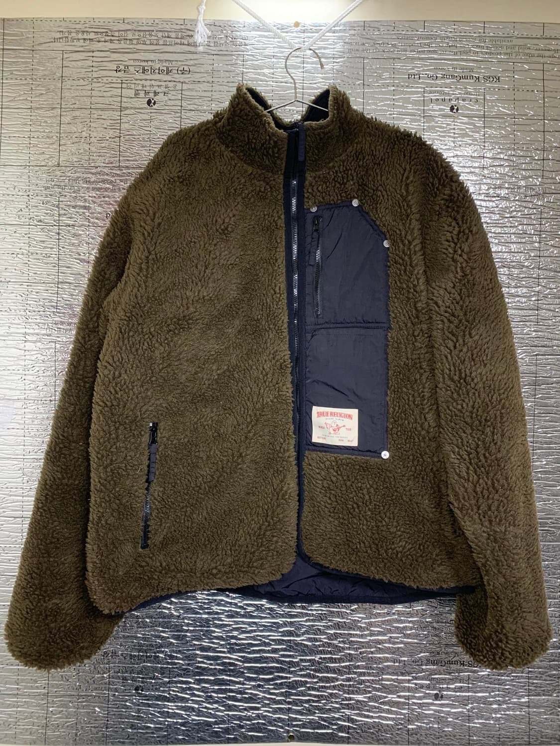 트루릴리젼 O.G 로고 리버시블 플리스 자켓 카키 상품이미지2