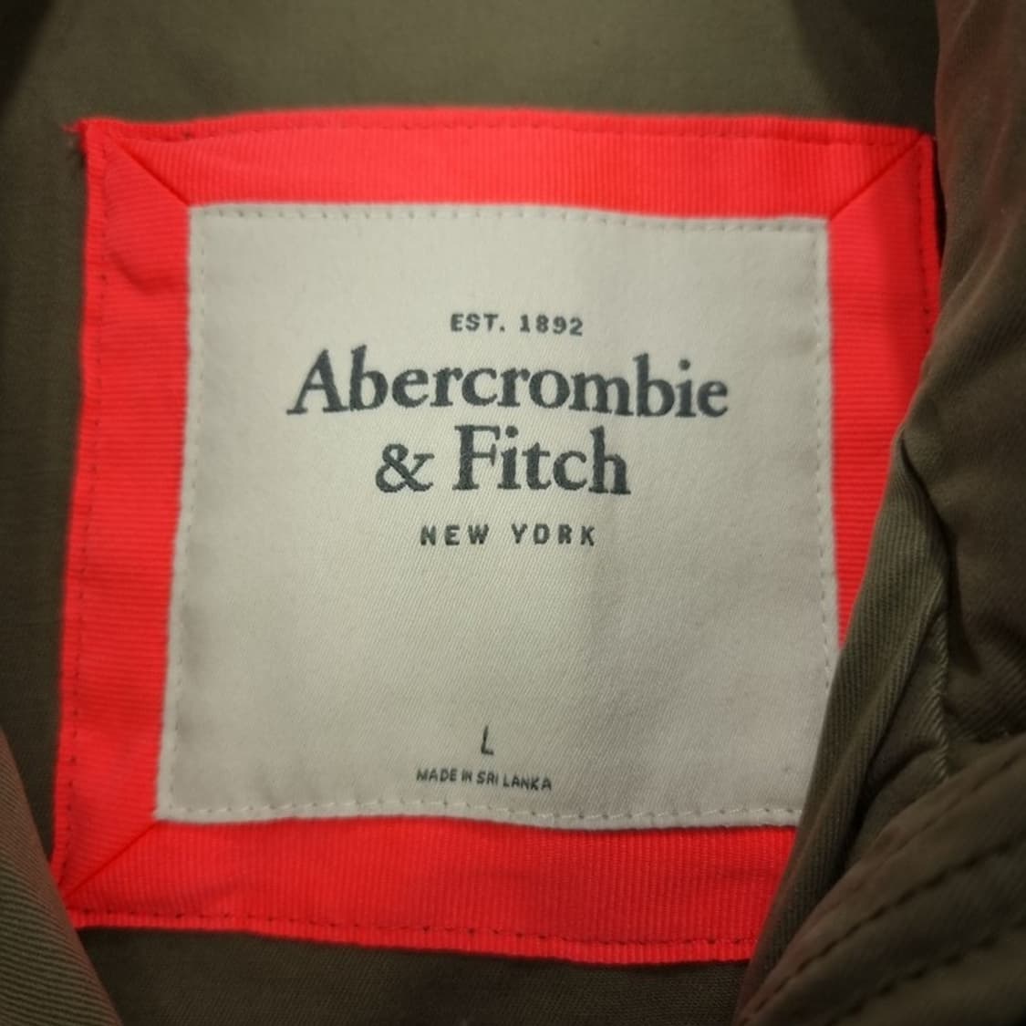 [아베크롬비] 빈티지 가공 워시드 후드 야상 자켓 카키 M18001 상품이미지9