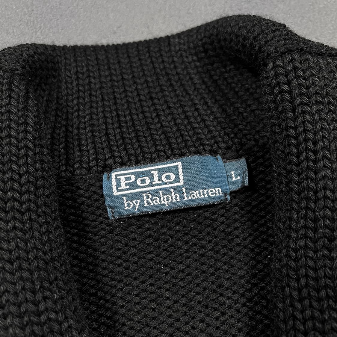 폴로 밀리터리 숄카라 헤비울 가디건 상품이미지4