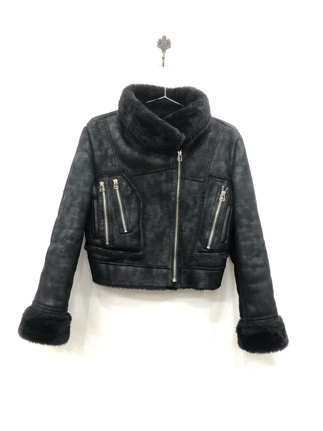 cropped fur trim mustang jacket 상품이미지2