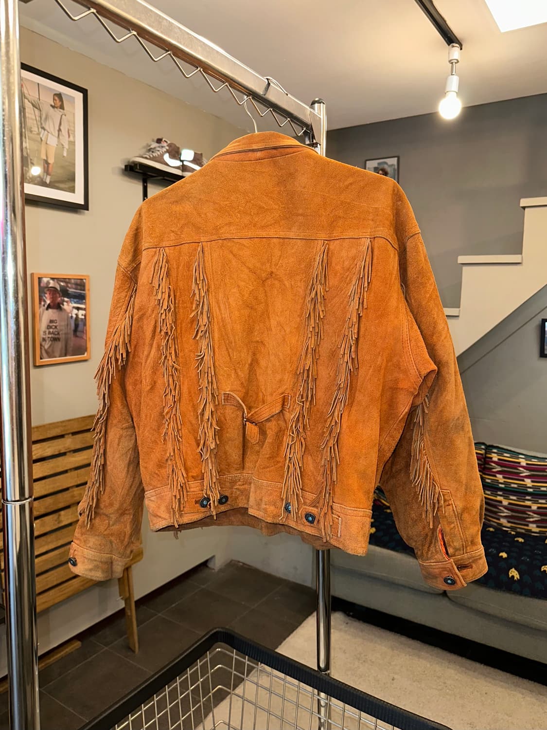 90’s Fancy ball 3-type Suede fringe JK 상품이미지7