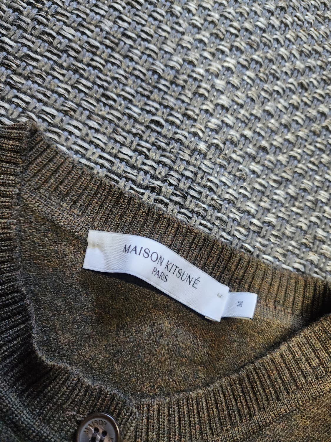 여성 메종키츠네 폭스 자수 가디건 2사이즈 상품이미지7