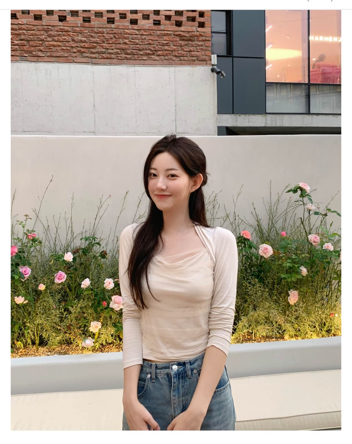 제니오 안느 볼레로 롱슬리브 베이지 상품이미지2