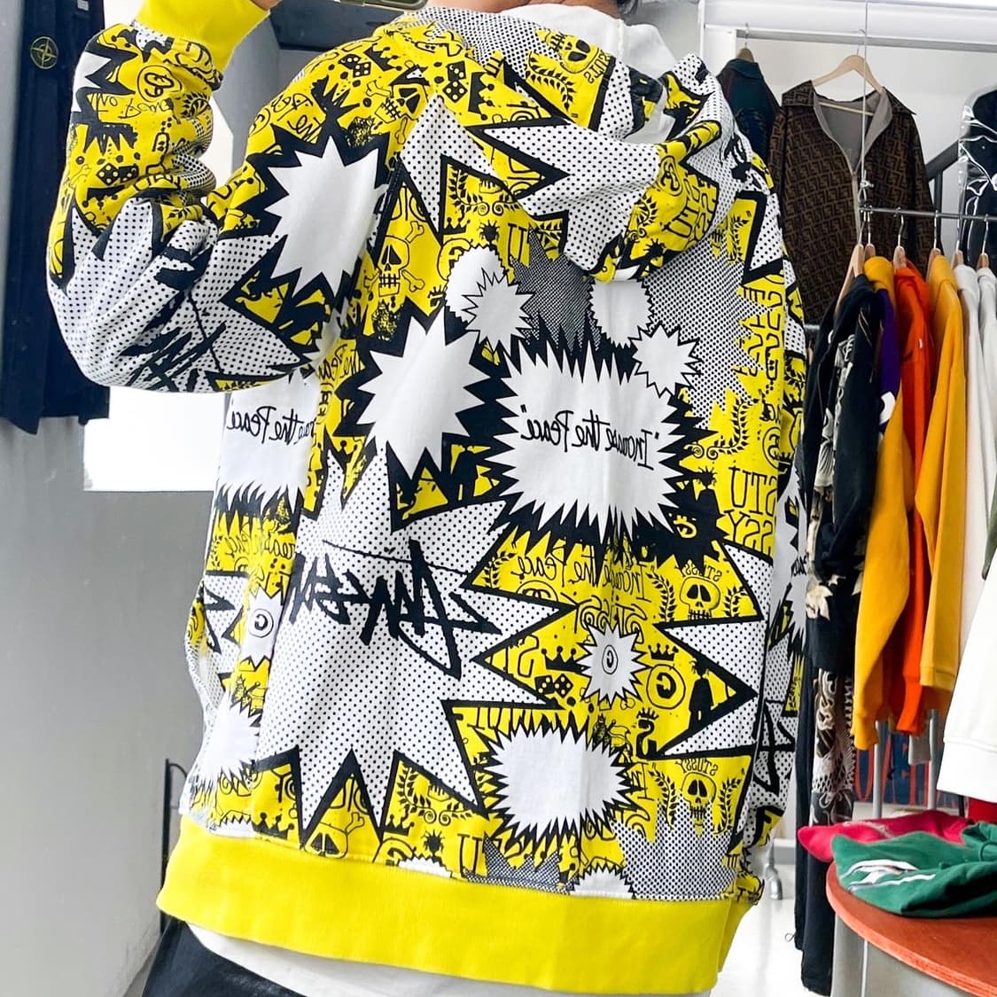 스투시 2008 카툰 모노그램 후드 집업 상품이미지2