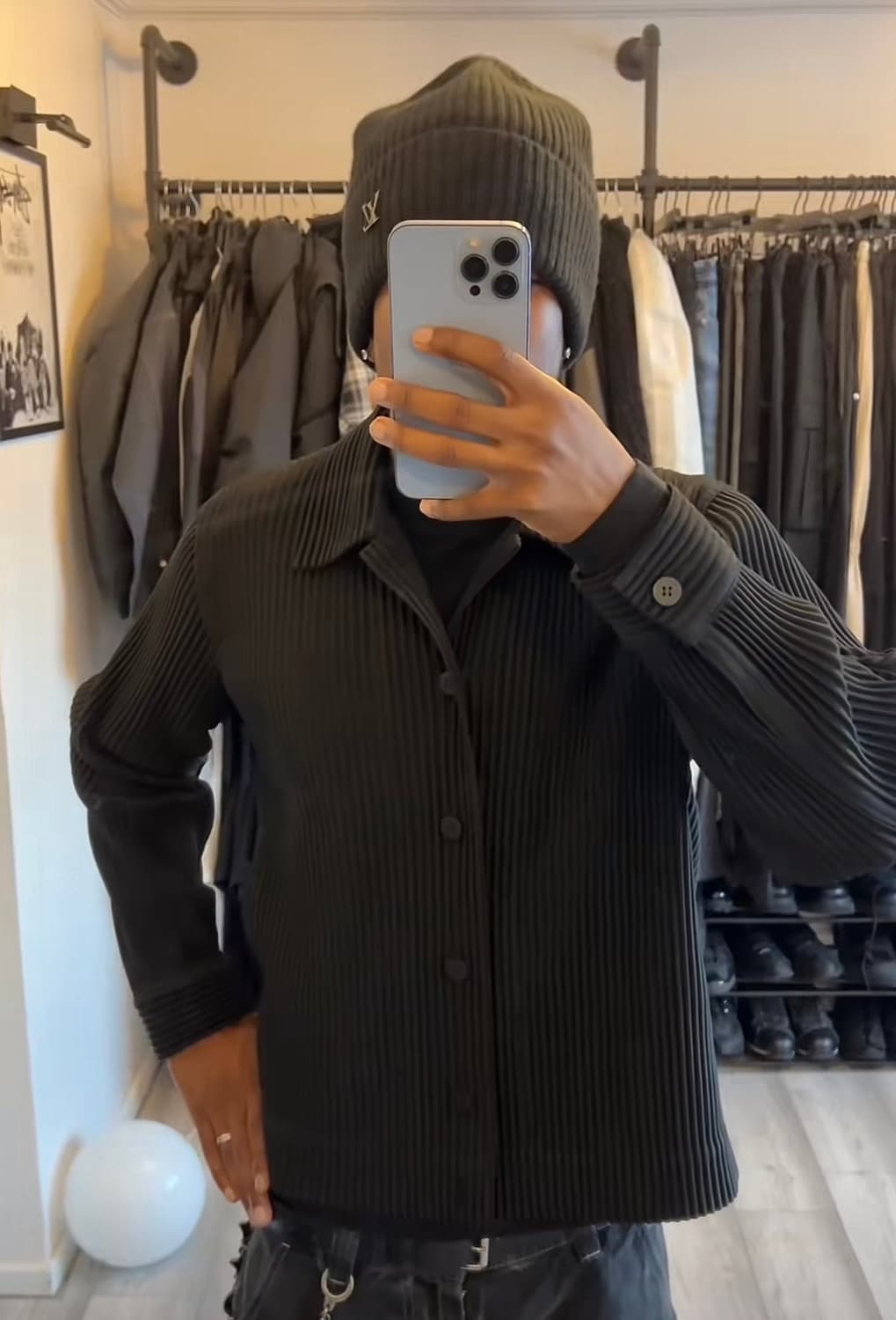 이세이 미야케 옴므 플리세 울라이크 블루종 트러커 자켓 상품이미지2