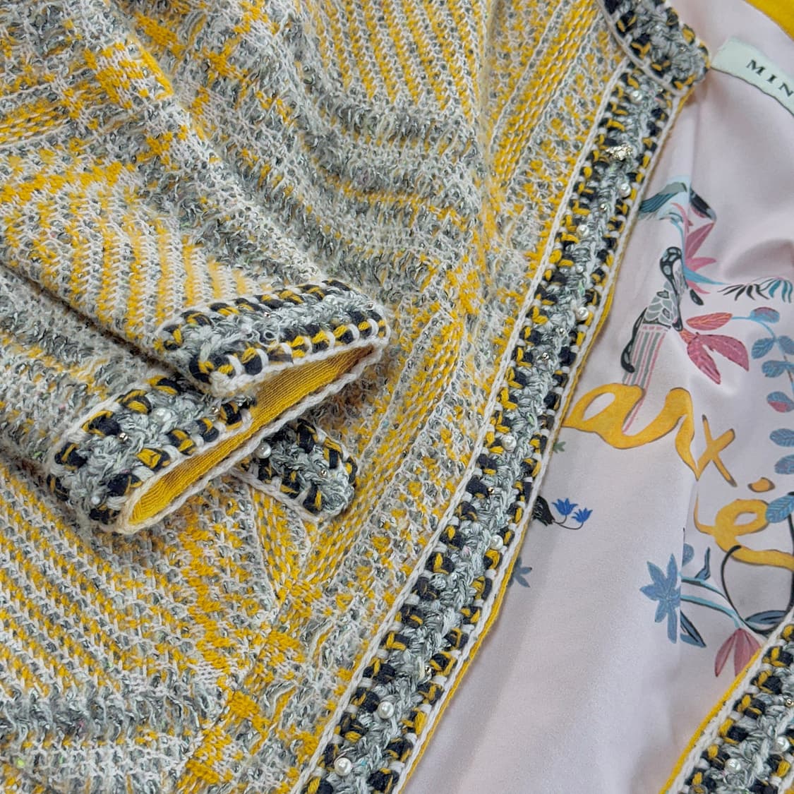 마인 MINE 펄 비즈 트위드 자켓 상품이미지4