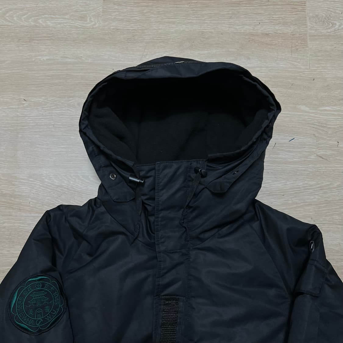 사우스플레이 밀리터리 후드 기모 패딩 점퍼 [블랙] S/90 상품이미지2