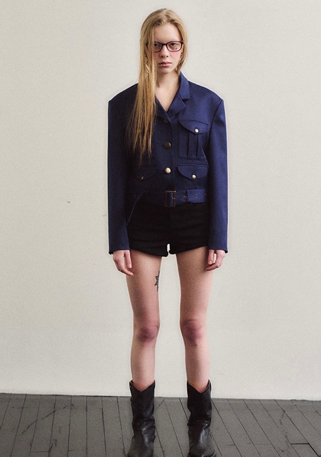 dared 데어드 자켓 ROYAL NAVY BELTED JACKET 상품이미지1