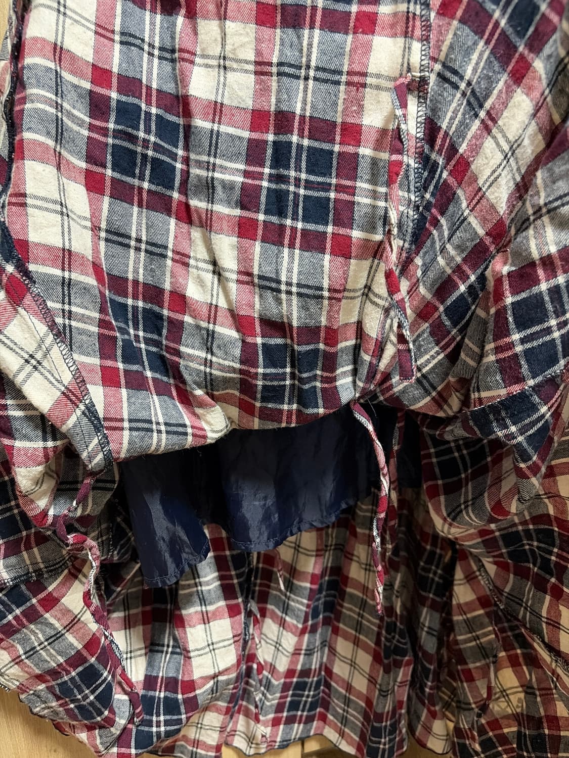 arrow 체크 모리걸 밴딩스커트 스즈코 상품이미지5